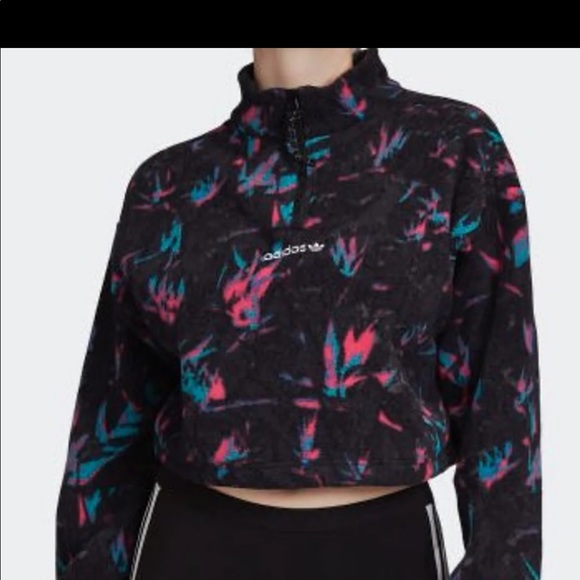 adidas cozy half zip